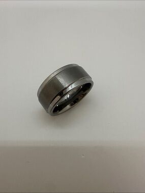 Tungsten Carbide Carved Ring Size 6.5